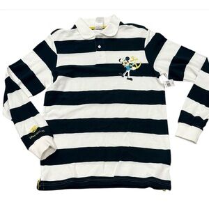 NWT - Disney Cruise Line Captain Mickey 1/4 Button Long Sleeve Polo